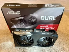 ASUS AMD Radeon Dual RX 6600 8GB GDDR6 Graphics Card--Barely Used/Clean/Tested!