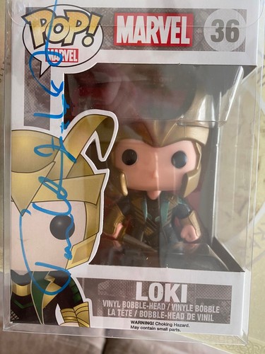 Pop 36 Tom Hiddleston Signed Loki Marvel Thor Funko Pop #36 NIB | eBay