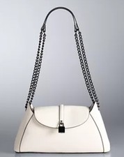 Simply Vera Vera Wang Harlow Chain flap crossbody bag color jet stream NEW