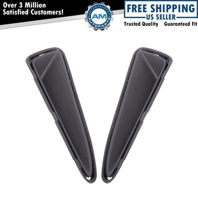 Fog Light Hole Cover Set Black Fits 2018-2019 Toyota C-HR