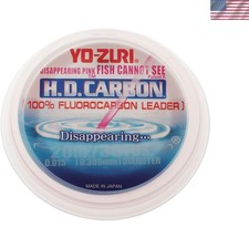 Yo-Zuri H.D. 30-Yard Fluorocarbon Leader - Invisible Pink for Saltwater Success