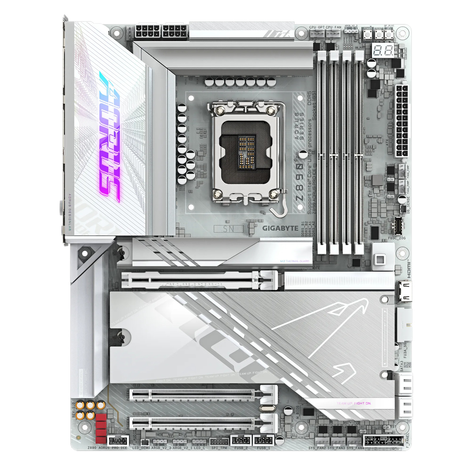 Gigabyte Z890 Aorus Pro Ice, fleuron de la performance avec design blanc premium