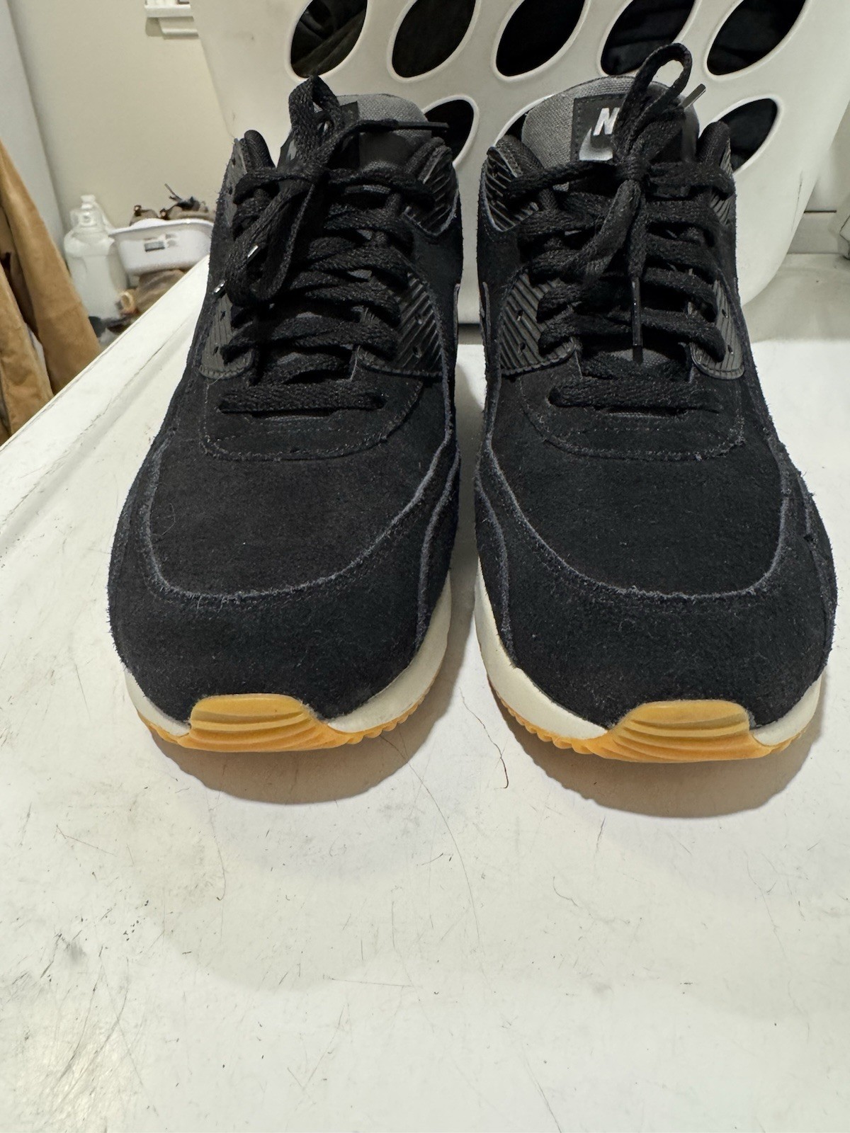 Nike Air Max 90 Ultra 2.0 Men's Sneakers Black Gum Suede Size 10.5 thumbnail 5