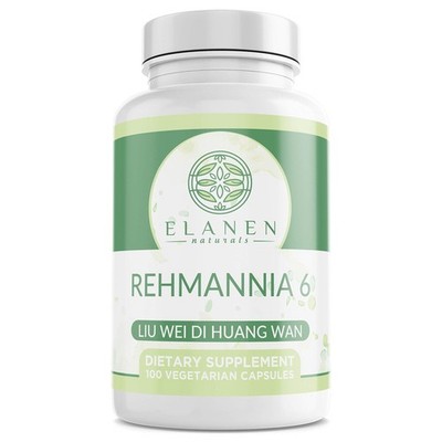 Elanen Naturals Liu Wei Di Huang Wan, Rehmannia 6, Six Flavor Rehmannia, 100 ...