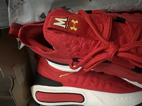 Taglia 10,5 - Under Armour HOVR Phantom 4 Collegiate University of Maryland Nuovo con scatola - Foto 3 di 5