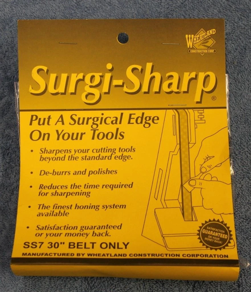 Surgi-Sharp SS-7 Leather Belt for 1" x 30" Belt Sanders Knife & Tool Sharpening