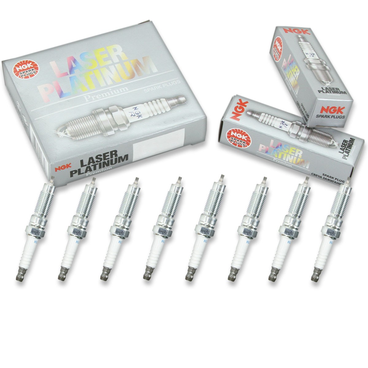 8 pcs NGK Laser Platinum Spark Plugs for 2008-2010 Mercury Mountaineer 4.6L tb