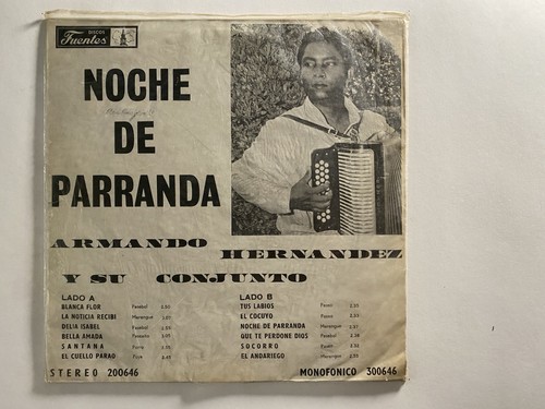 ARMANDO HERNANDEZ Y SU CONJUNTO NOCHE DE PARRANDA FUENTES RARE LATIN LP - Picture 2 of 3