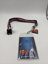 DC Comics Superman 30-Inch Lanyard With ID Badge Holder And Logo Charm
