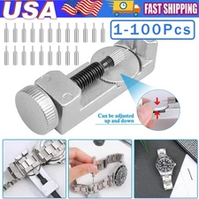 Metal Adjustable Watch Band Strap Bracelet Link Pin Remover Repair Tool Kit Lot