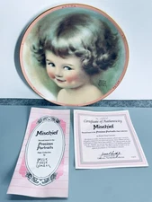 Bessie Pease Gutmann Hamilton Plate Mischief Plate Precious Portraits Vintage