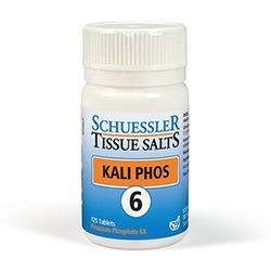 Schuessler No 6 Kali Phos Tissue Salts 125 Tablets - 2 Pack