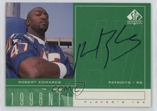 1998 SP Authentic Player's Ink Robert Edwards #RE Rookie Auto RC