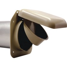 No-Pest 4 In. Tan Plastic Low Profile Dryer Vent Hood NPVT No-Pest NPVT 4 In.