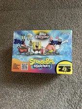 2025 Topps Chrome SpongeBob Blaster Box 25th Anniversary Sealed Blaster Box NEW