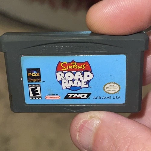 Nintendo Game Boy Advance The Simpsons Road Rage Game-Authentic Tested Free Ship