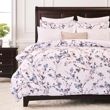 Premium Watercolor Floral Buds Duvet Cover Set - Duvet Cover 2