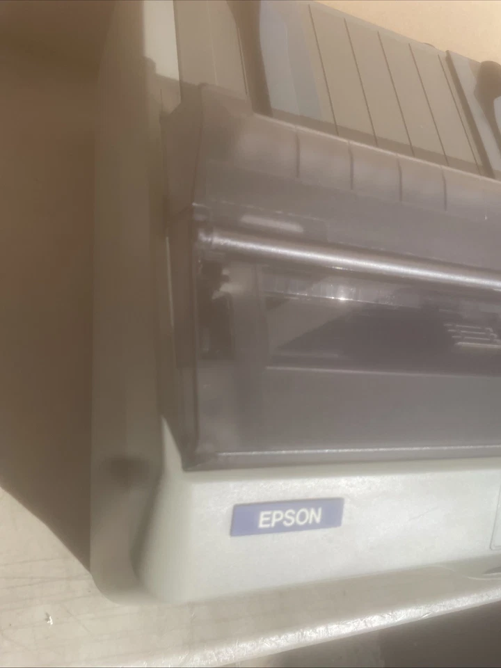 Impresora de matriz de puntos Epson FX-890 P361A USB Ethernet con todas las bandejas y cable de alimentación Foto 4 de 4