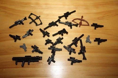LEGO Star Wars Minifigure Blaster Gun Weapon Lot Accessories Bow