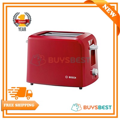 Bosch 2 Slice Toaster Village Collection In Red High Lift Defrost