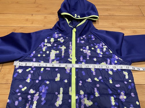 Under Armour Infrared Storm 1 City Lights Hooded Jacket Girls Size Large - Picture 8 of 9
