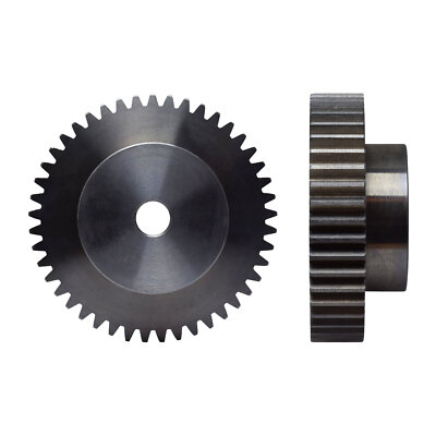 Zahnrad Stirnrad Modul 1.5, 12-127 Zähne, Stahl C45, gefräst, gerade verzahnt