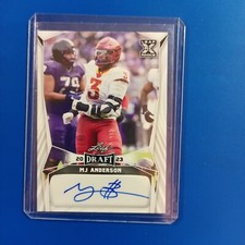 2023 Leaf Draft - Autographs #BA-MJA MJ Anderson (AU, RC)