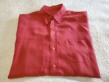 Ted Baker Shirt Specialist Red Micro-Graph-Check Button-Up L/S Shirt SZ 4