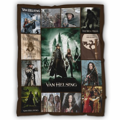 Van Helsing Blanket, Dracula Fleece, Sherpa Blanket Vampire