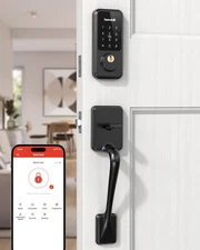 Smart Front Door Lock Set, Keyless Entry Door Lock with Handle Deadbolt 1514