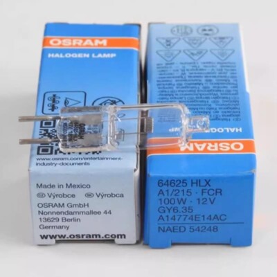 OSRAM Halogen Lamp 64625 12V100W GY6.35 Medical Bulb Zeiss Microscope Lamp Bulb