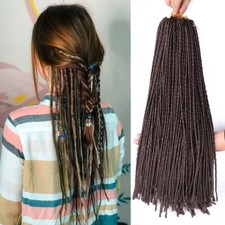 20" Soft Thin Micro Locs Double Ended Dreads Locs Crochet Braids Hair Extensions