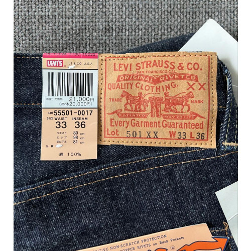LEVI'S LVC 1955 501XX Made in Japan 5501-0017 W33 Unused LEVI'S LVC 1955 501XX Made in Japan 5501-0017 W33 Unused