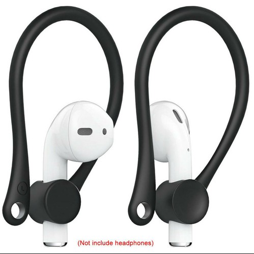 Reggi Auricolari Cellulare EarHooks ganci orecchie nero compatibili Apple  iPhone | eBay