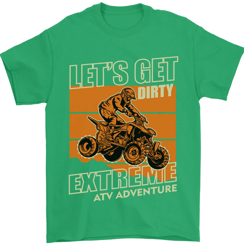 Lets Get Dirty ATV 4X4 Quad Bike Biking Mens T-Shirt 100% Cotton - Picture 57 of 106