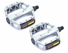 Bike 505 Alloy Pedals 1/2 Silver. bike parts.
