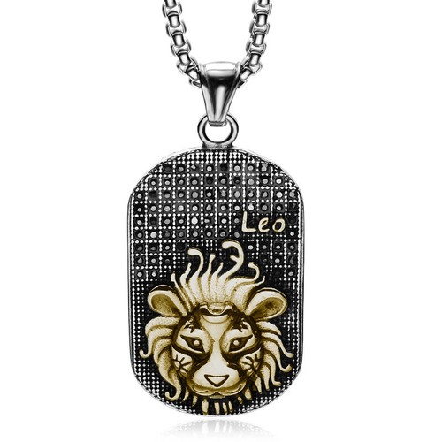 Constellation Horoscope 12 Zodiac Sign Pendant Necklace 14K Gold Silver Jewelry - Picture 24 of 37