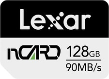 Lexar nCARD 128GB NM Card, Up to 90MB/s Read, 70MB/s Write, Nano