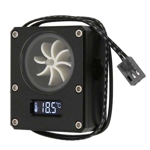 PC Water Cooling Meter 12V Small 3pin Interface G1/4 Thread Durable Acrylic - Afbeelding 7 van 18