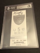 BECKETT Adam Vinatieri Auto NFL Scoring Points Record Signed Ticket 10/28/18 006