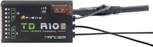 FrSky TD R10 Ricevitore 2.4G 900M Tandem Ricevitore Dual Band con 10 Porte Canali - Foto 1 di 4