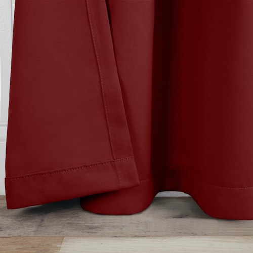 Solid Classic Polyester Modern Wrinkle & Shrink Resistant Blackout Curtain Set - Picture 78 of 94