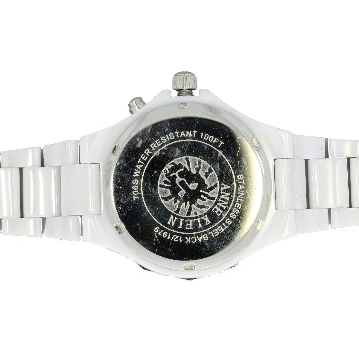 Anne Klein Watch White Ceramic Day & Date Ladies 12/1979 | eBay