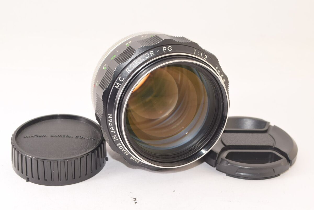 MINOLTA MC ROKKOR-PG 58mm F/1.2 Prime MF Lens Early model MINOLTA MC ROKKOR-PG 58mm F/1.2 Prime MF Lens Early model