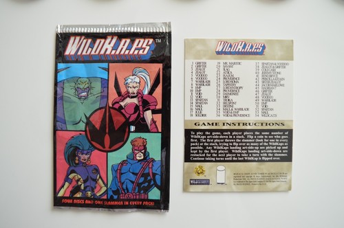 1994 Image Comics Wildstorm Wildcats Animated Series Pogs Complete Set 54/54 + - Picture 3 of 3