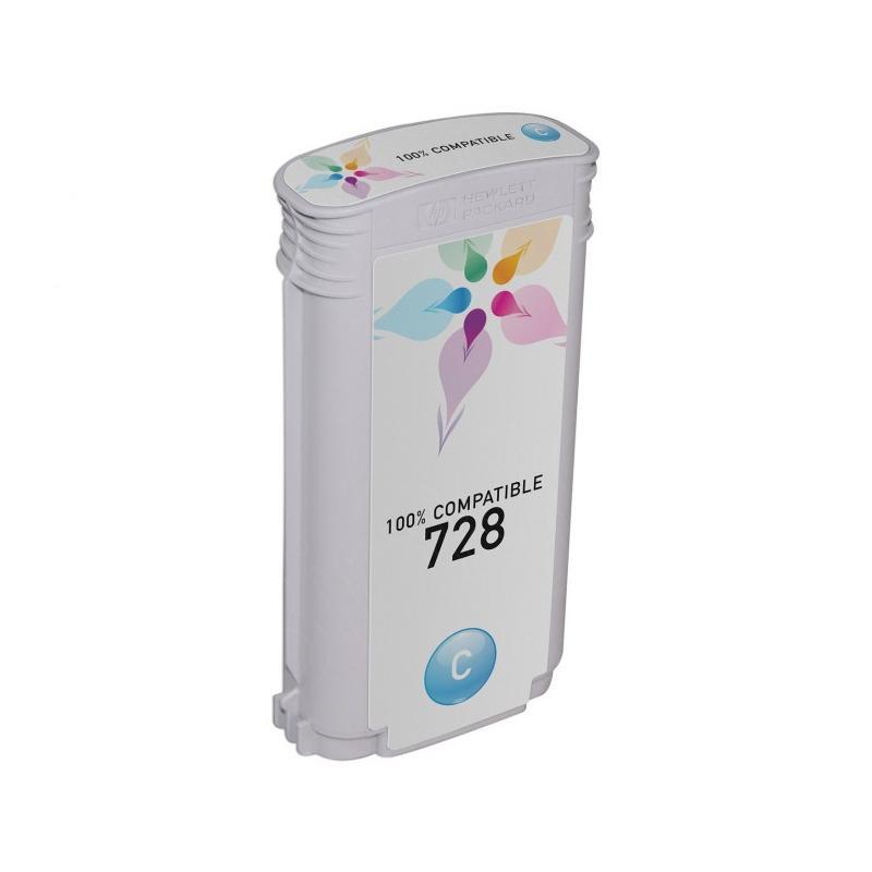 CARTUCCIA COMPATIBILE PER  728 CIANO F9J67A  PER  Designjet T730 ,T830 728 C