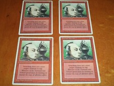 4x Playset MTG Magic the Gathering Complete Set of 4 x4 Cards Fourth Edition 4th