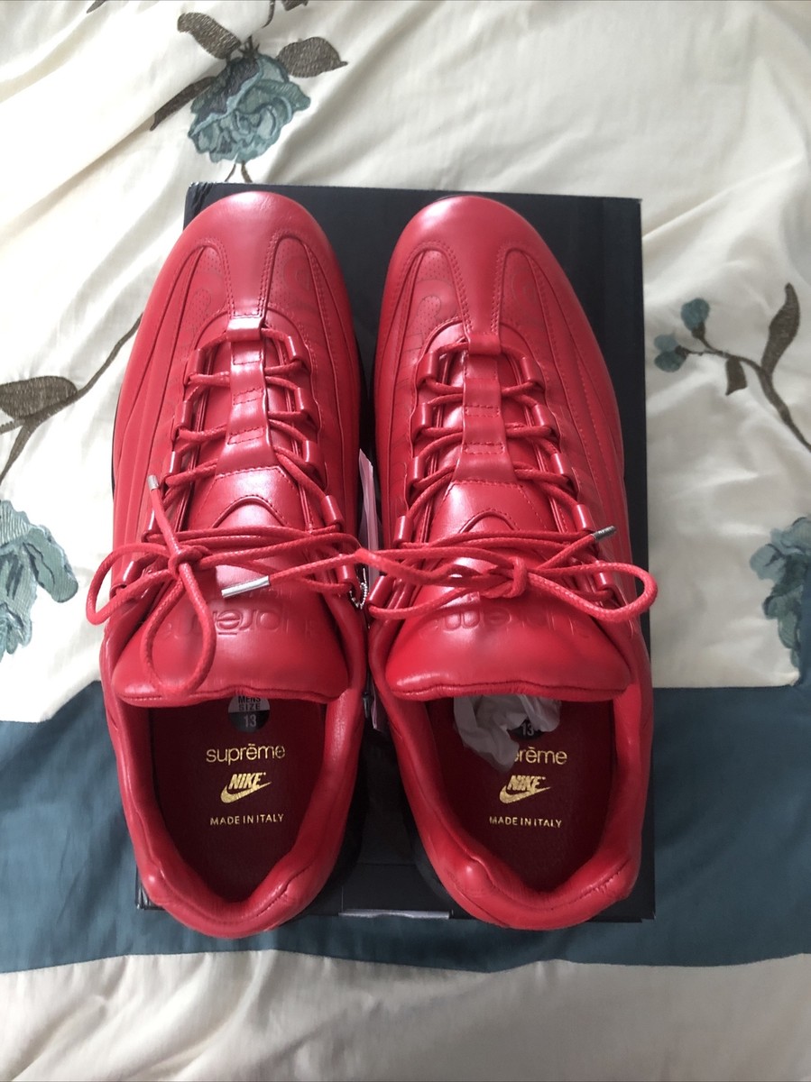 Brand New Nike Air Max 95 Lux x Supreme Gym Red 2019 Size 13