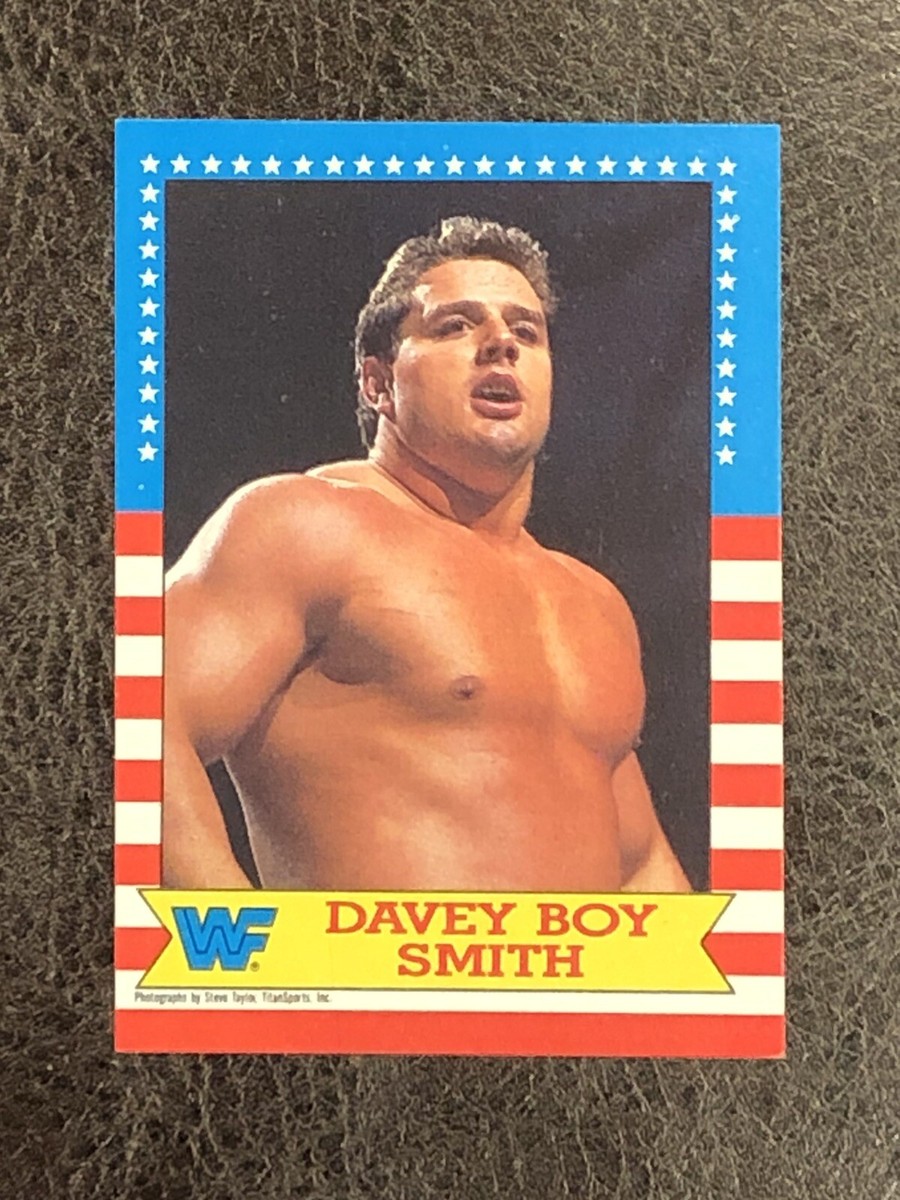 1987 Topps WWF Davey Boy Smith Card #19 NM-MT WWE HOF