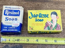 Vintage 1920 to 40's Empty JAP ROSE & Resinol Soap Package/box by Kirk &Resinol